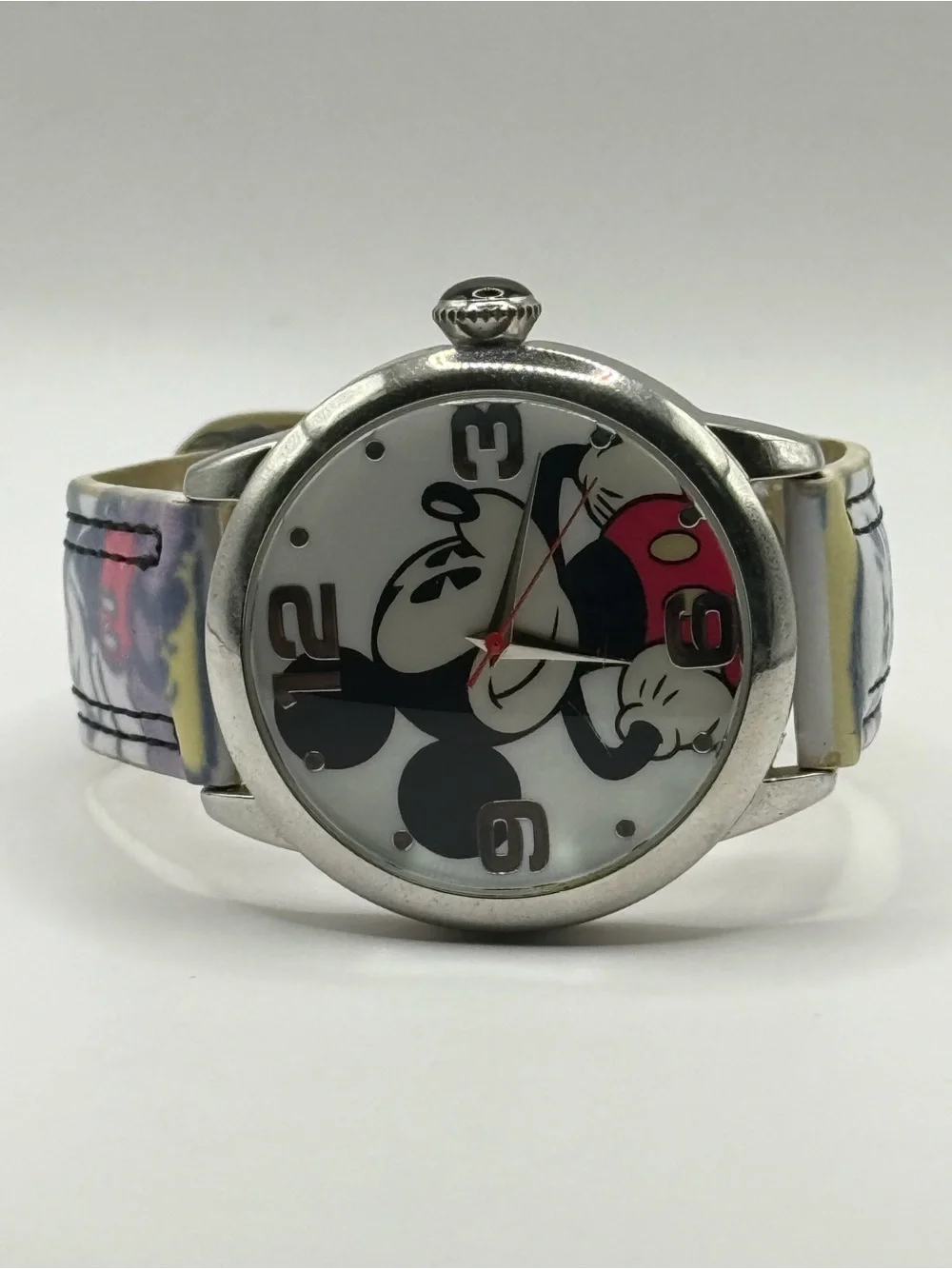 Disney Mickey Mouse MCK958 Cartoons Comic Band Watch (New Battery)